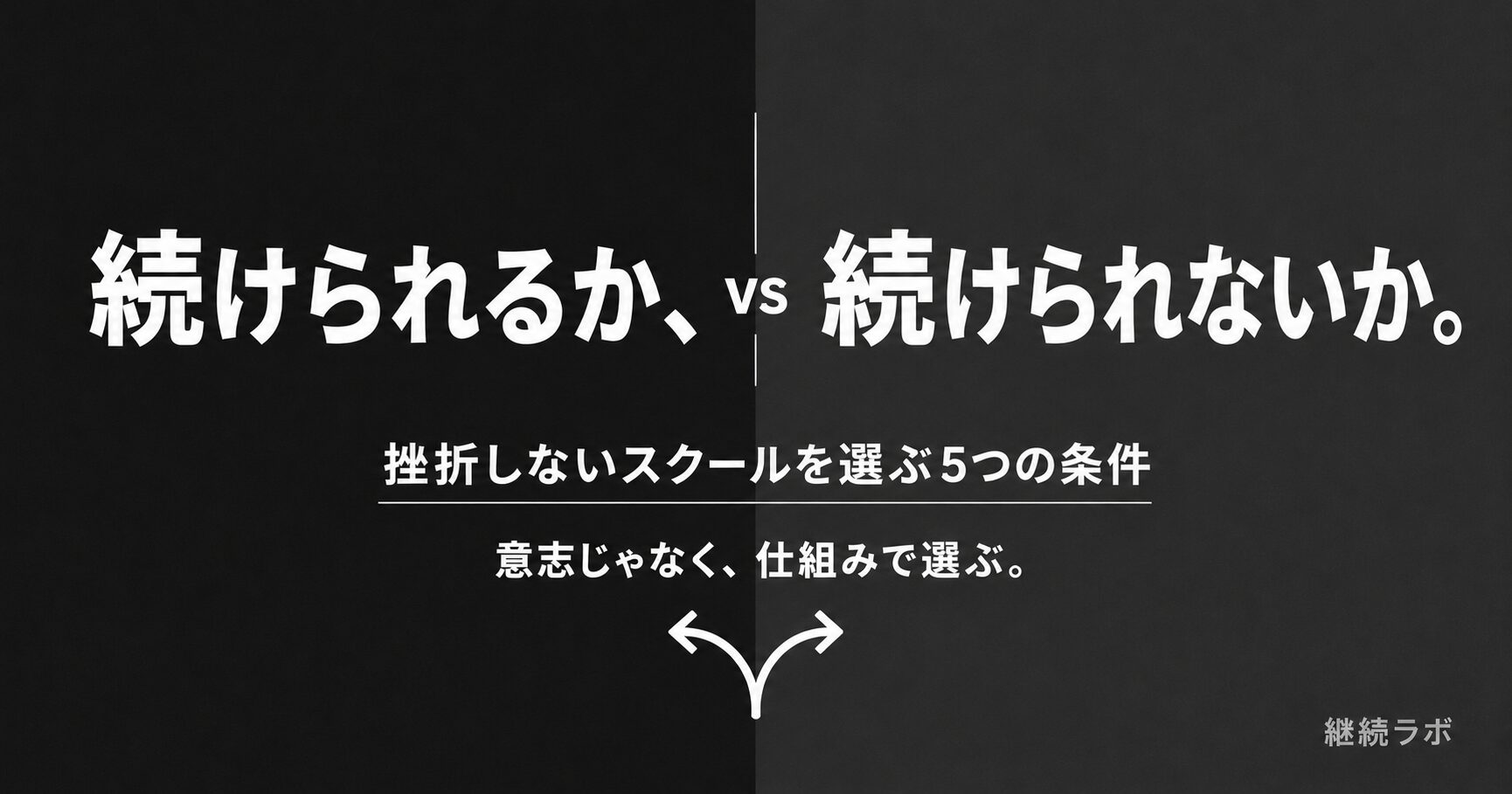副業スクールで挫折しない選び方を5つの条件で解説した記事のアイキャッチ